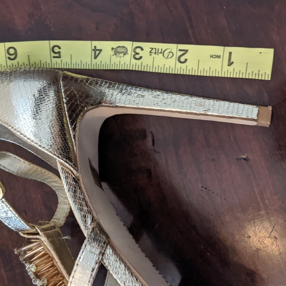 Gianni Bini gold sparkly heels - Picture 6 of 6